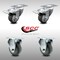 Service Caster 3.5 Inch SS Thermoplastic Rubber Wheel Top Plate Caster Lock Brake 2 Rigid, 2PK SCC-SSTTL20S3514-TPRB-2-R-2 - alternate 4